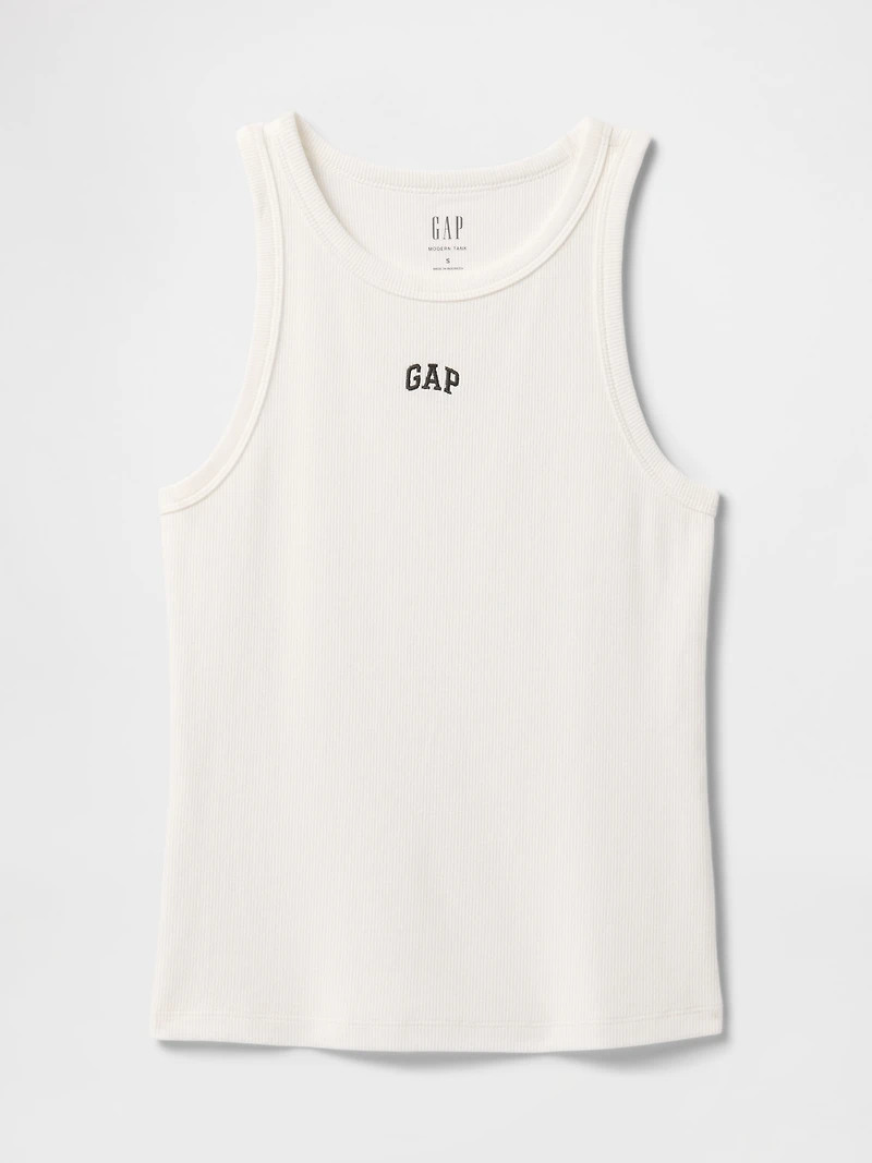 Modern Rib Logo Halter Top