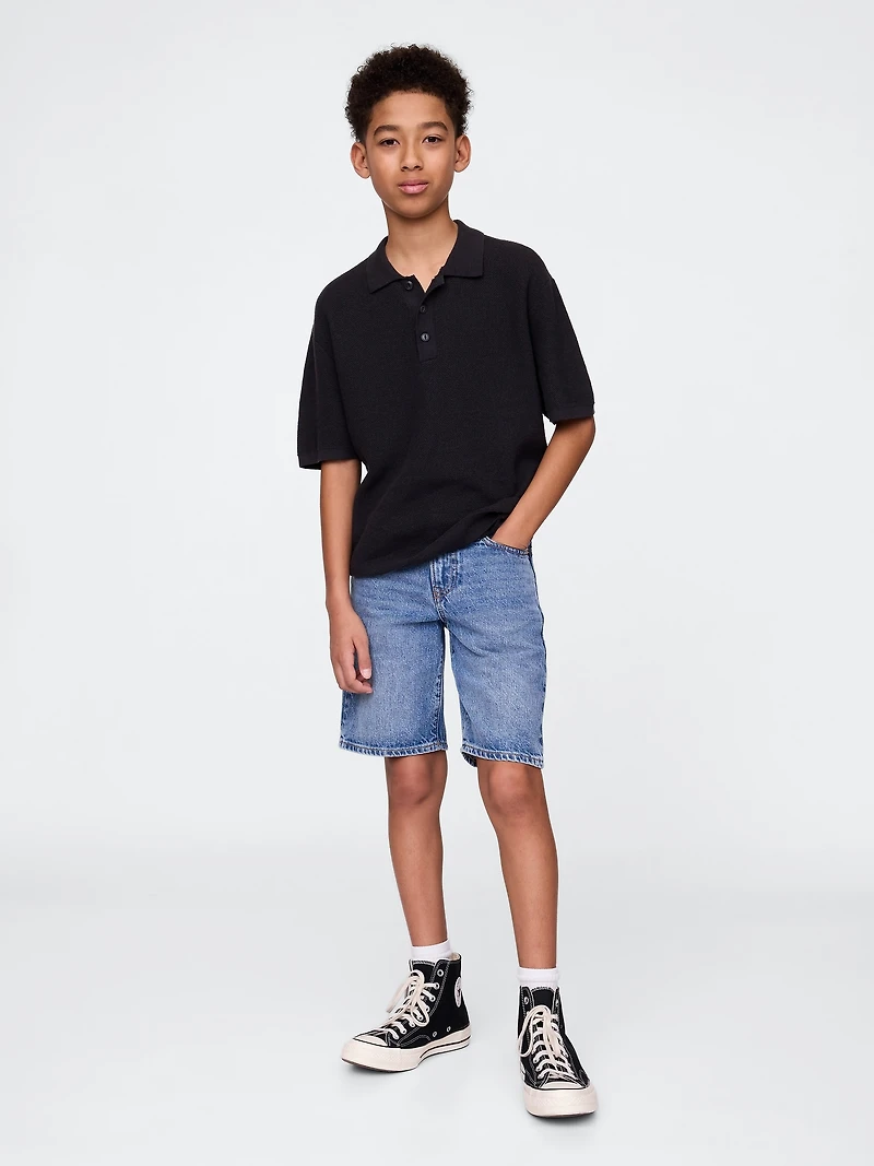 Kids Relaxed Polo Sweater Shirt