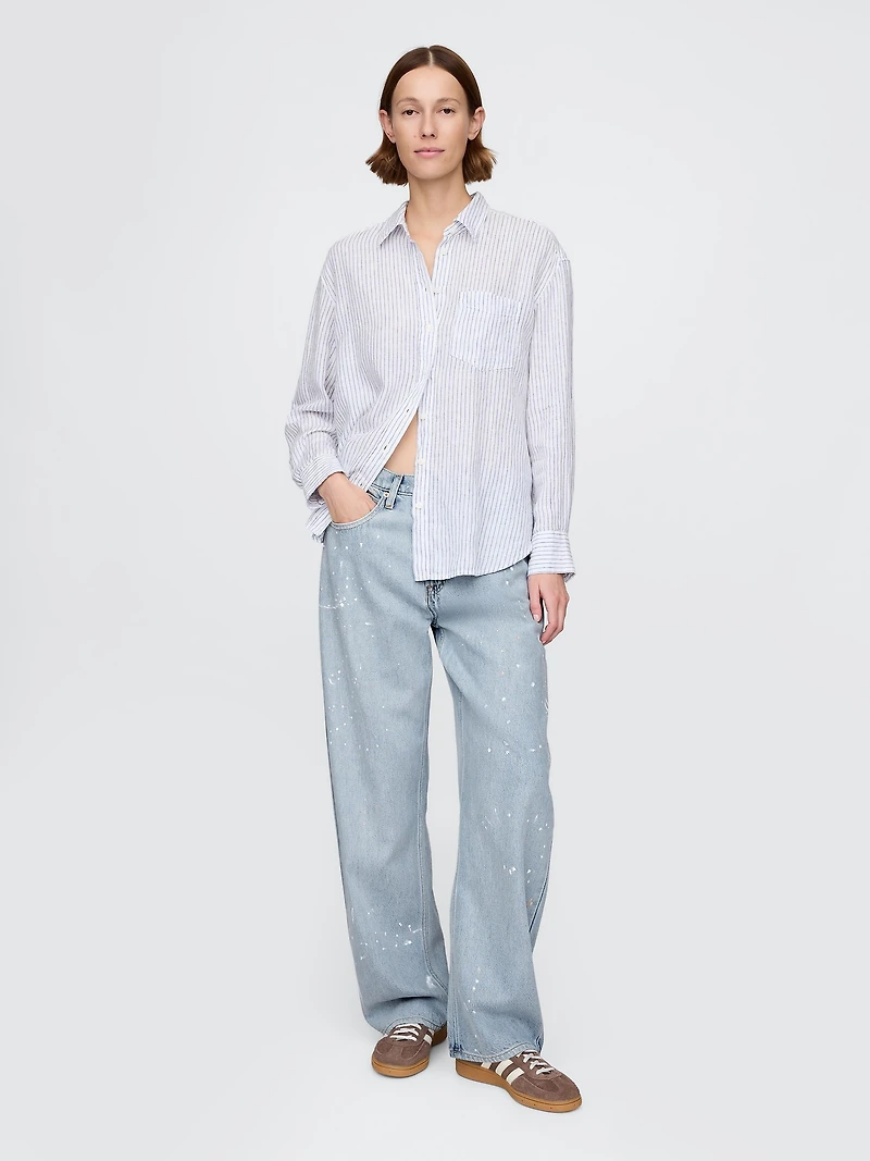High Rise UltraSoft Barrel Jeans