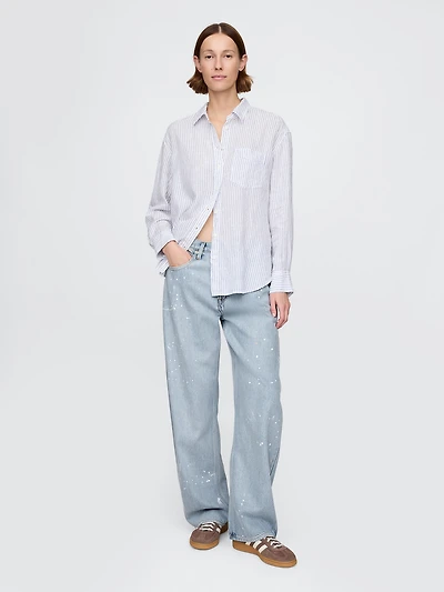High Rise UltraSoft Barrel Jeans