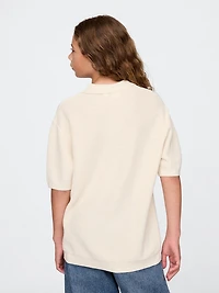 Kids Relaxed Polo Sweater Shirt