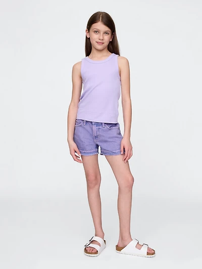 Kids Low Rise Stride Denim Shorts