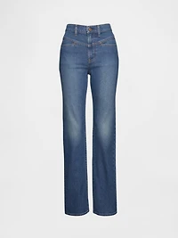 High Rise Western '90s Slim Straight Jeans