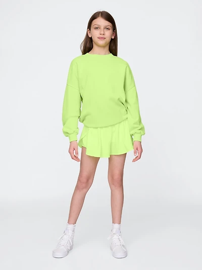 Kids Quick-Dry Butterfly-Hem Run Shorts