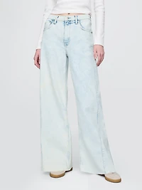 High Rise Stride Wide-Leg Jeans