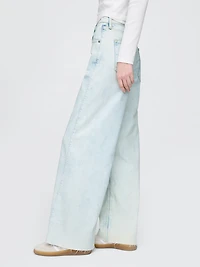High Rise Stride Wide-Leg Jeans