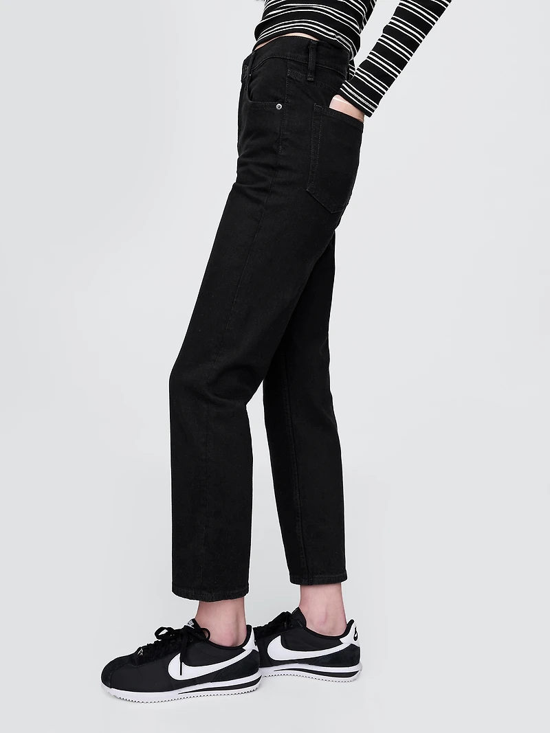 High Rise Cheeky Straight Jeans