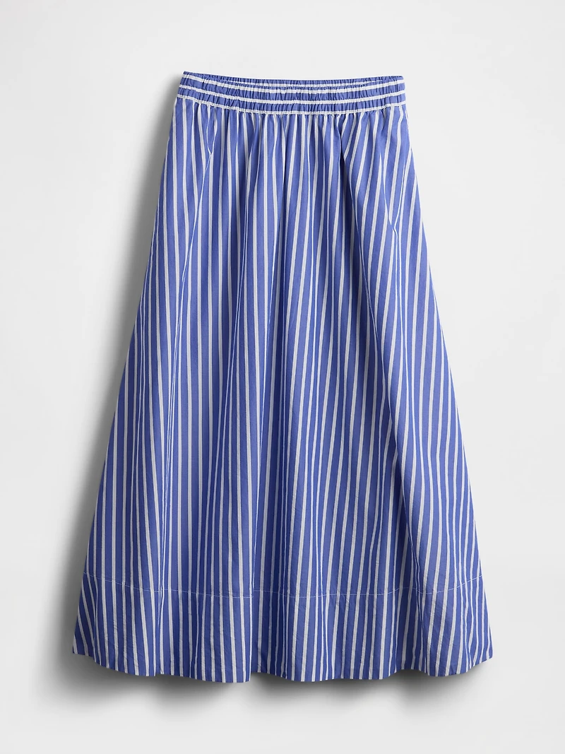 Poplin Maxi Skirt