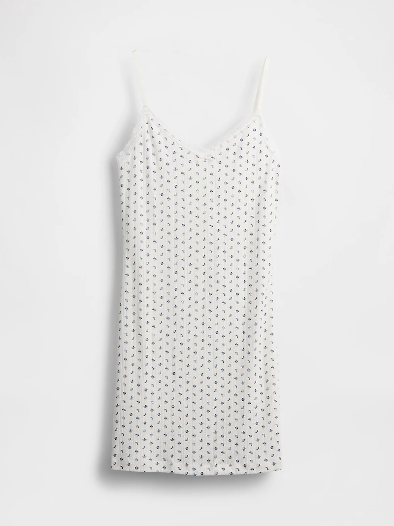 Pointelle PJ Slip Dress