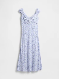 Crepe Sweetheart Maxi Dress