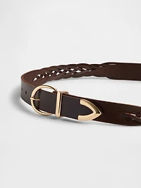 Braided Leather Belt