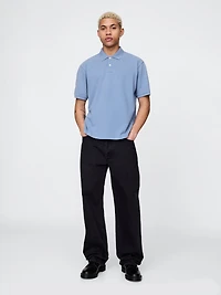 Relaxed Pique Polo Shirt