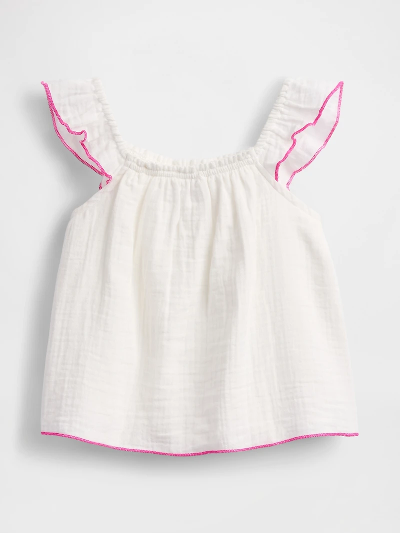 Baby & Toddler Crinkle Gauze Top