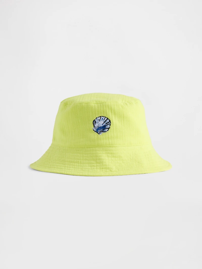 Kids Organic Cotton Gauze Bucket Hat