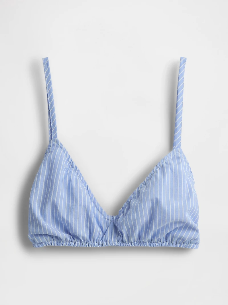 Poplin Triangle Bralette