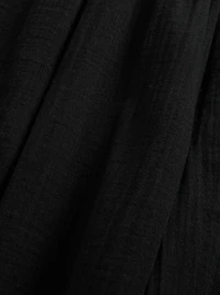 Cotton Gauze Easy Barrel Pants