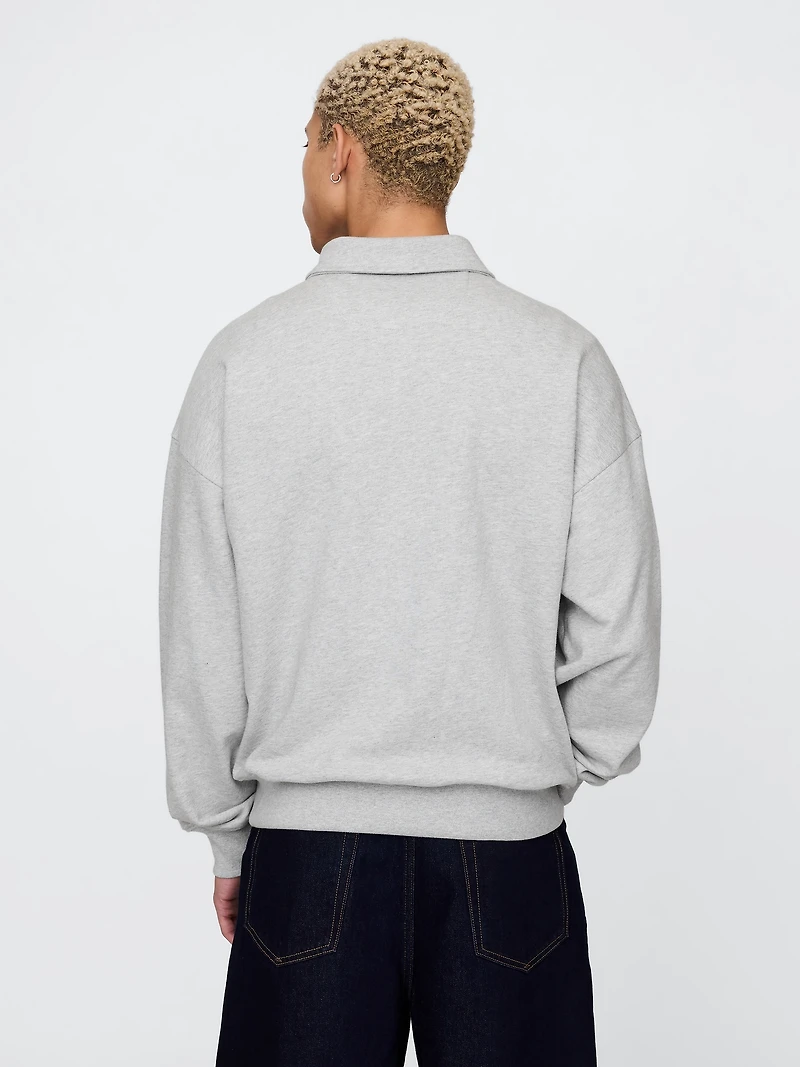 Heavyweight Oversized Quarter-Zip Pullover