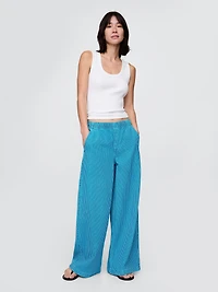 Mid Rise Knit Easy Baggy Jeans