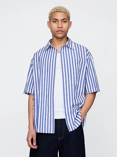 Organic Cotton Oversized Poplin Shirt
