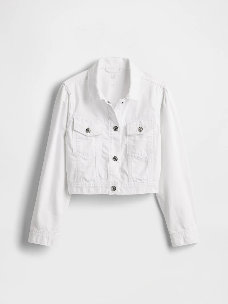 Kids Denim Crop Jacket