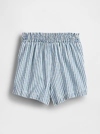 Baby & Toddler Denim Stripe Pull-On Shorts