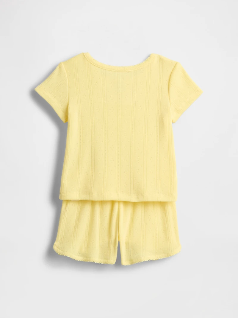 Baby & Toddler Recycled Pointelle PJ Short Set