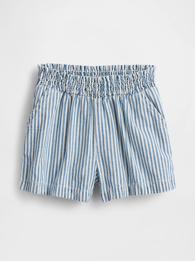 Baby & Toddler Denim Stripe Pull-On Shorts