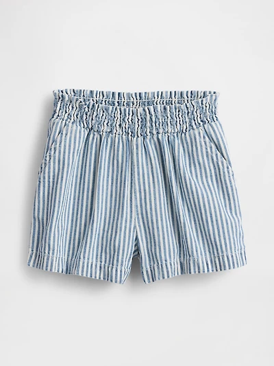 Baby & Toddler Denim Stripe Pull-On Shorts