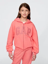 Kids VintageSoft Logo Zip Hoodie