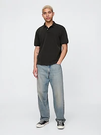 Relaxed Pique Polo Shirt