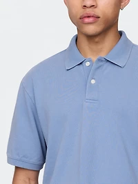 Relaxed Pique Polo Shirt