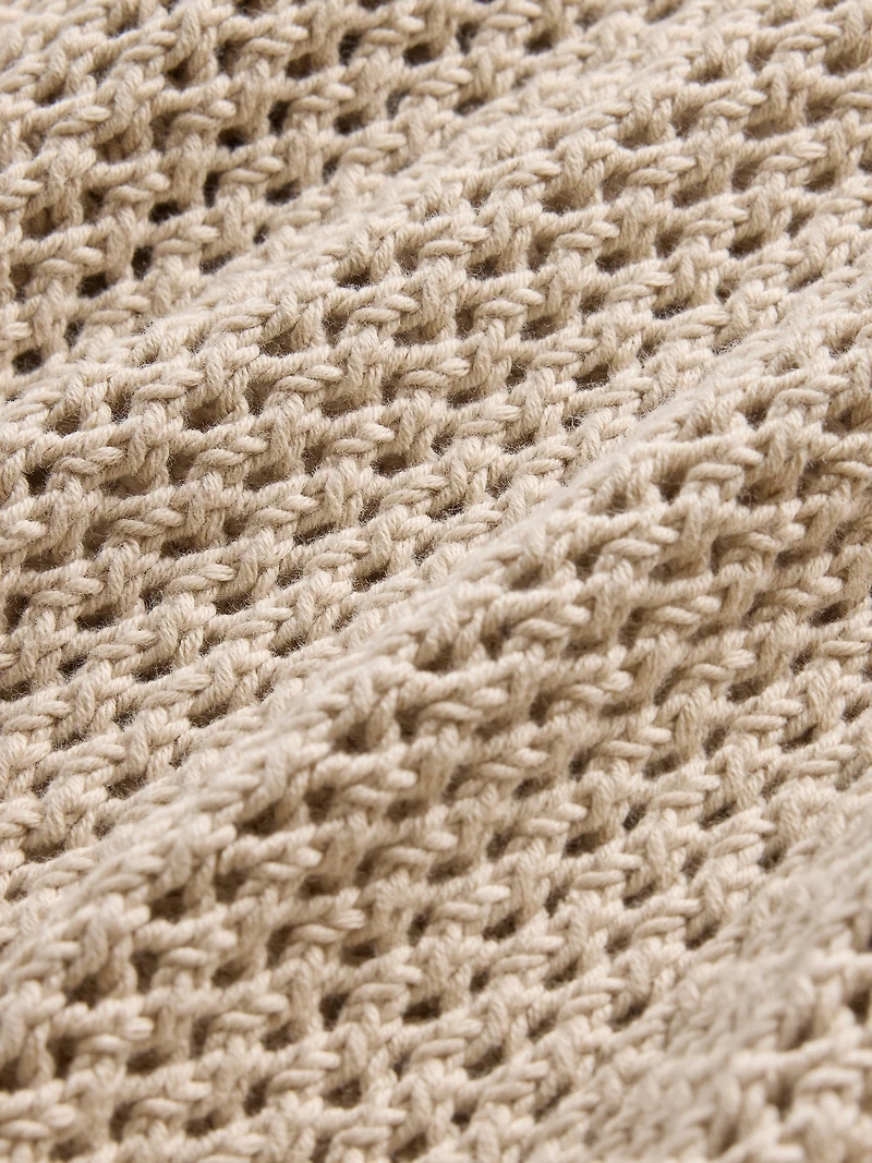 Crochet Mesh Crewneck T-Shirt
