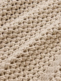 Crochet Mesh Crewneck T-Shirt