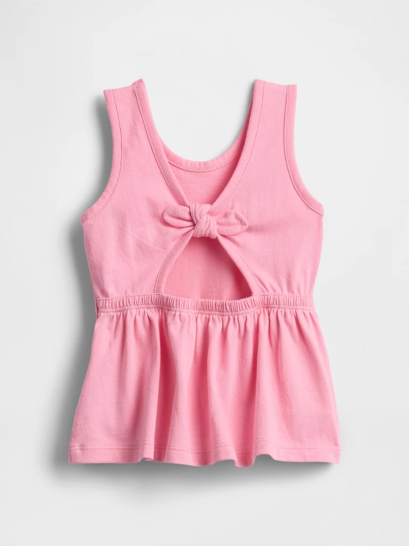 Baby & Toddler Bow-Back Peplum Top