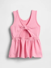 Baby & Toddler Bow-Back Peplum Top