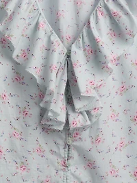 Ruffle V-Neck Shirt