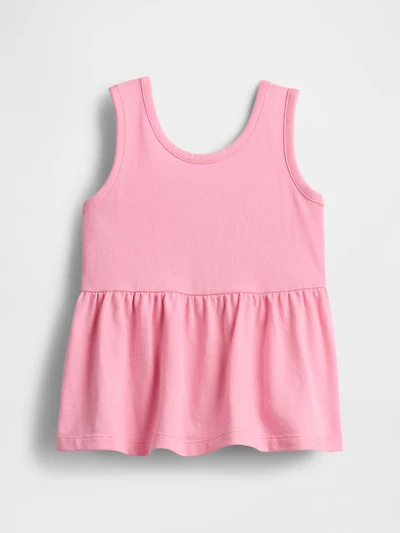 Baby & Toddler Bow-Back Peplum Top