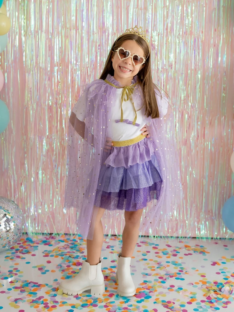 Sweet Wink Lavender Star Cape