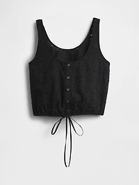 Cinched-Hem Crop Top