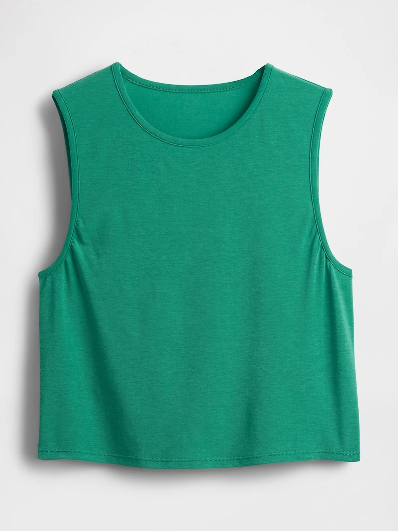 GapFit Breathe Crop Muscle Tank Top