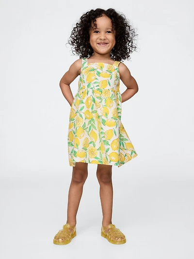 Baby & Toddler Linen-Cotton Lemon Dress