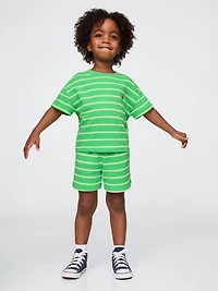 Baby & Toddler Terry Textured Stripe Outfit Set