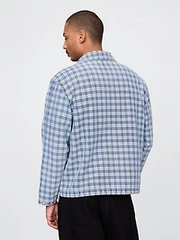 Denim Check Coaches Jacket