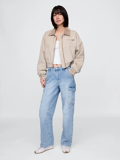 Mid Rise '90s Loose Cargo Jeans