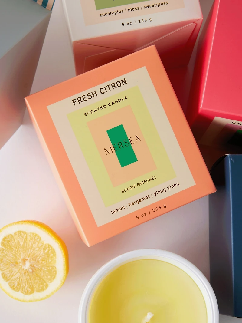 Mersea Fresh Citron Boxed Candle