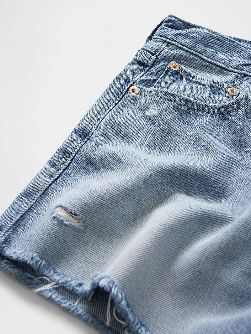 4" Mid Rise UltraSoft Relaxed Cutoff Shorts