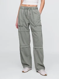 Mid Rise Easy Utility Barrel Pants