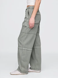 Mid Rise Easy Utility Barrel Pants