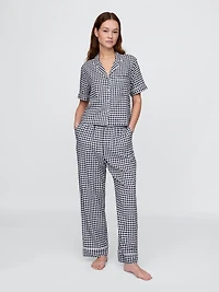 Linen-Blend PJ Shirt