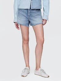 4" Mid Rise UltraSoft Relaxed Cutoff Shorts